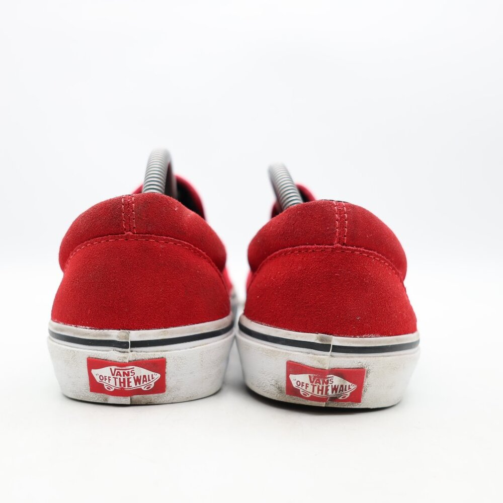 Vans Classic Slip On Jawbones Men's Size 10 Black Red Athletic Sneakers - Picture 5 of 9